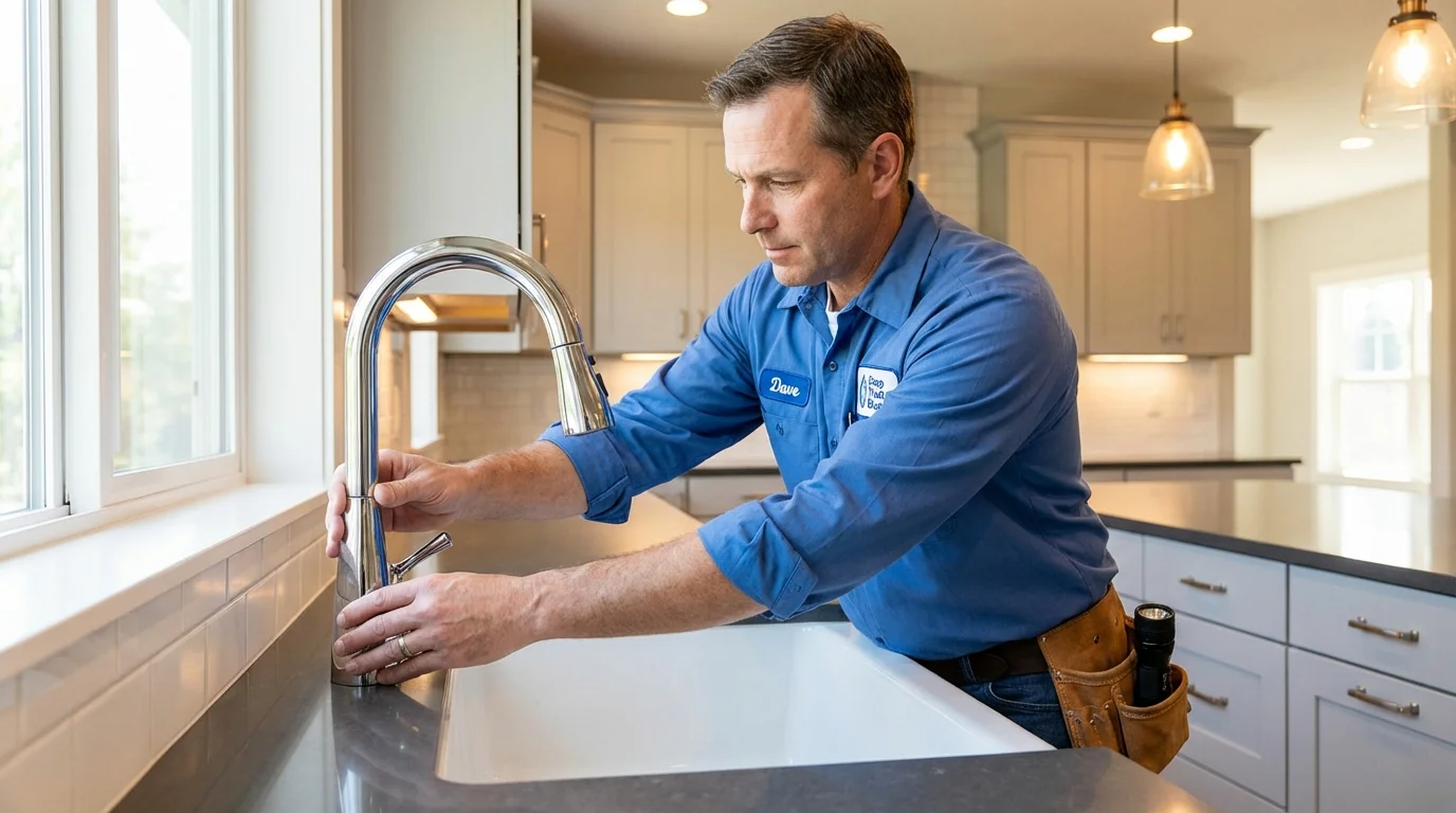 Kitchen faucet installation by Johns Plumbing LLC in Paoli