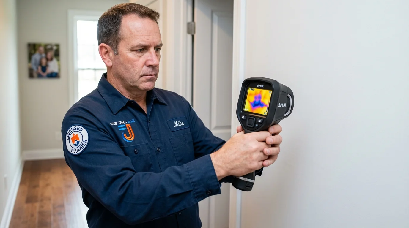 Thermal imaging leak detection by Johns Plumbing LLC in Paoli